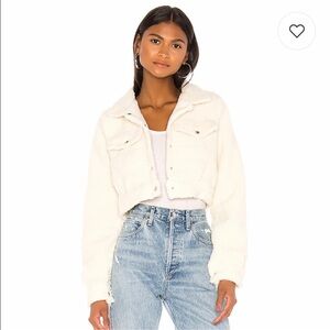 Superdown Cream Teddy Jacket